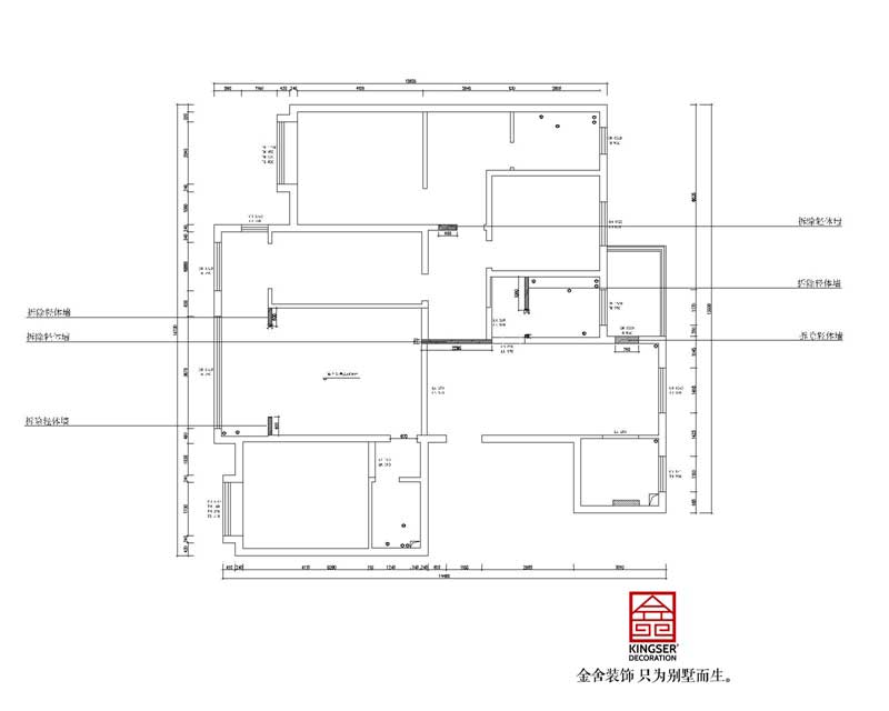 上林熙园196平米大平层户型装修设计方案